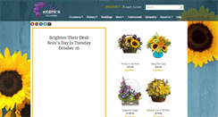 Desktop Screenshot of keefesflowers.com